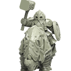 GH002.png 3D-Datei AX156 Zwergenkrieger auf Nashorn 1 Heresylab・3D-druckbares Modell zum Herunterladen