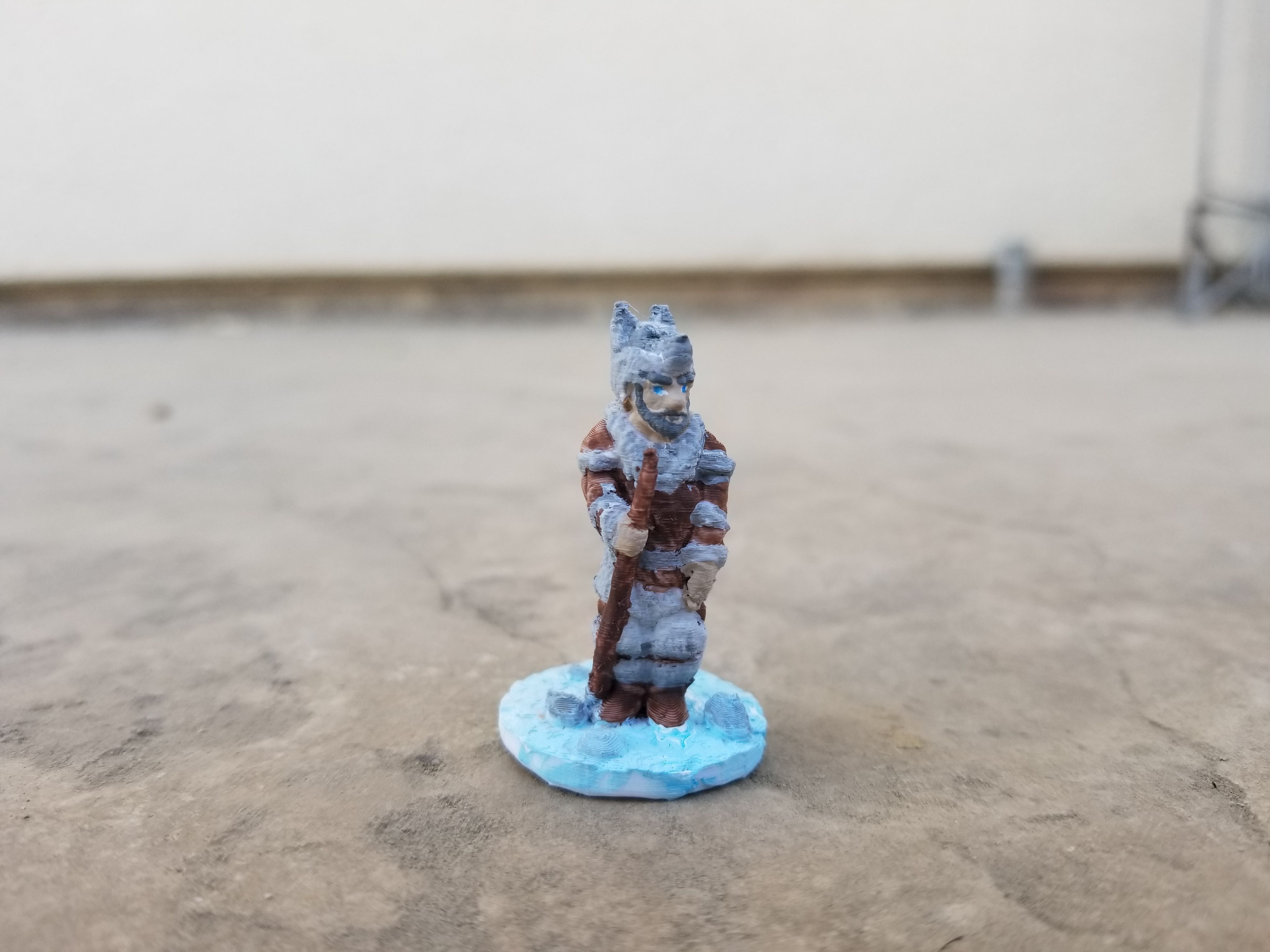 Supportless Ice Age Wolf Hunter.jpg STL file Support-Free Ice Age Wolf Elder・Template to download and 3D print, Ellie_Valkyrie