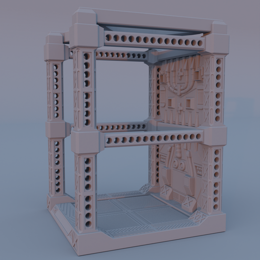 displaycaseside.png Hangar modular para exposição de Gunpla