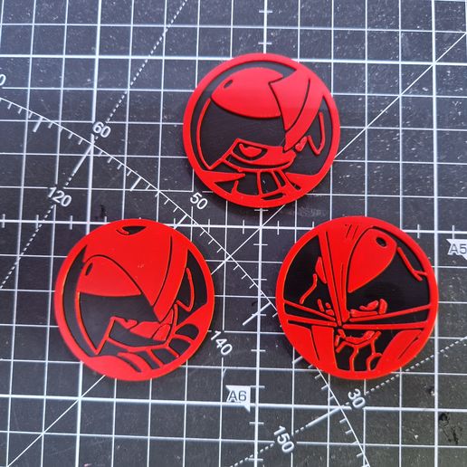 Pawniard, Bisharp and Kingambit Pokemon coins