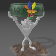 1.png Crash Bandicoot muscular figure for moon lamp stand and more.