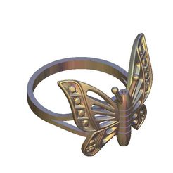 96.jpg Archivo STL gratis Anillo mariposa・Plan de impresión en 3D para descargar