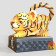 Year-of-Tiger-V2B.jpg 2022 YEAR OF THE TIGER (stretching version) -GOOD LUCK SCULPTURE -GIFT/SOUVENIR -LUNAR NEW YEAR
