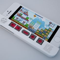 PizzaBoy_iPhone5_rend.jpg Fichier 3D gratuit Étui pour manette de jeu PizzaBoy pour iPhone 5 (v1.1)・Objet à télécharger et à imprimer en 3D