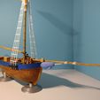 Nar04.jpg Wooden Sailing Ship (Alabaster) 28mm Tabletop Gaming Terrain