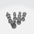 4.png Jeu de pièces d'échecs v3 - imprimable en 3d