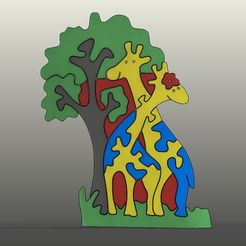 Screenshot_6.jpg Download OBJ file Giraffe Puzzles • 3D printing object, Aprilis