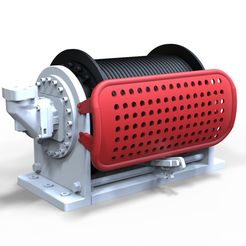 Kranwinde.jpg STL file Winch for model ship or crane universal winch・3D printing idea to download