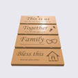 Shapr-Image-2024-02-14-174123.png Home blessing plaque, Farmhouse Wall Decor,  Home Wall Sign THIS IS US, TOGETHER, FAMILY, BLESS THIS HOME, flex joint,