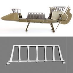 Skiff-Rail-main.jpg STL file VINTAGE STAR WARS KENNER TATOOINE SKIFF RAILING PART・3D printer model to download