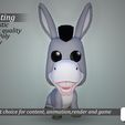 cg-copie-copy.jpg Stylized Chibi Donkey - 3D Print Ready
