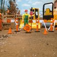 traffic-set-1.jpg Traffic cones and Road closed signs/stands 1:16