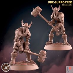 skeleton-warrior-000.jpg Файл 3D Падший герой две модели・3D-печатная модель для загрузки