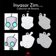 Invasor ZIM... Coleccion de llaveros. Gila Invader Zim - Set of 26 keychains (Invader Zim Set of 26 keychains)