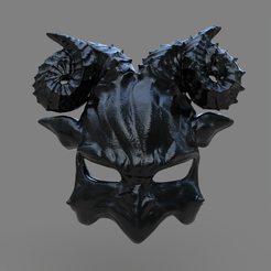 Scene1.466.png STL-Datei G.O.A.T.-Maske・3D-druckbare Vorlage zum herunterladen