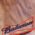 Snapchat-1345169466.jpg Budweiser Logo / beer sign / bar decor / Beer Logo Sign / Man cave / Wall decor / cake topper