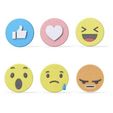 facebook_like_expressions_mood_new_3D_printed_printer_print_impression_3D.jpg Download free STL file New FB like button • 3D printable design, 86Duino