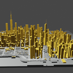 Chicago-8.png STL file Chicago Downtown・3D print design to download, 3dideascraft
