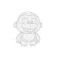 025.png Modelo 3D de gorila / macaco com baixo teor de poliéster - Pronto para imprimir e jogar