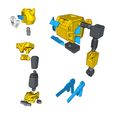 bee_Instruction.jpg Бесплатный STL файл ARTICULATED G1 TRANSFORMERS BUMBLEBEE - NO SUPPORT・Шаблон для 3D-печати для загрузки