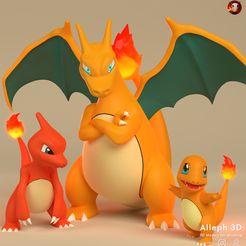 charizard-olho-acesso11.jpg Файл STL Pokemon charmander evolution pack・Шаблон для 3D-печати для загрузки