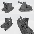 13.jpg 3D file 15 cm sIG 33 (Sf) auf Panzerkampfwagen 1 Ausf B -Sturmpanzer I Bison- 1/56(28mm)・3D printer design to download