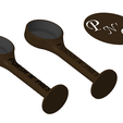coffee-spoon-v26.png 'Porsh N' Press' Ground Coffee Spoon and Press Gadget | By Collins Creations 3D