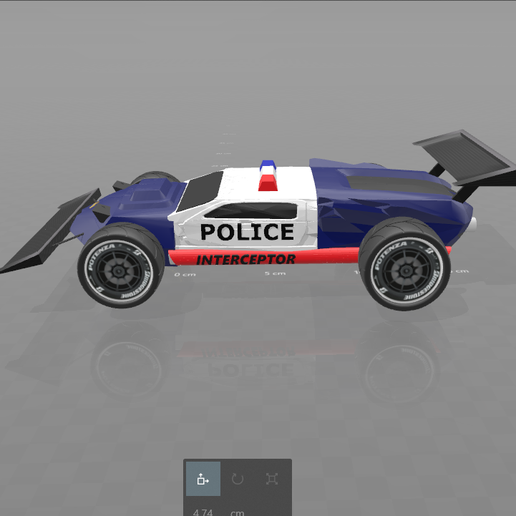 3.png Free STL file concept car "police interceptor"・3D printer design to download, psl