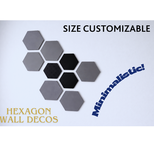 Minimalistic Hexagon Wall Decorations