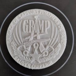 336293048_1684461145306358_8663613426716893319_n.jpg STL file logo Grimp BSPP firefighter of Paris・3D printing template to download