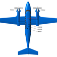 Electric-diagram.png STL file [MOTORISED] Beech King Air 350・Template to download and 3D print, Guillaume_975