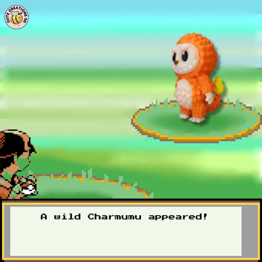 Charmumu - Labubu x Charmander 🔥・ STL File for 3D printing・Cults