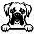 project_20230210_2039441-01.png Boxer Dog Wall Art Boxer Puppy Wall Decor