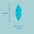 esize.png 13 Oak Tree Leaves Collection - Molding Artificial EVA Craft