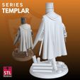 Sculp-3.jpeg Templar Leader STL – Medieval Army Commander 3D Model