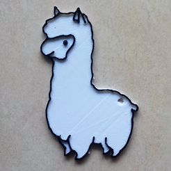46479363_1975328725887387_5094437202876694528_n.jpg Fichier STL gratuit lama keychain・Modèle à télécharger et à imprimer en 3D
