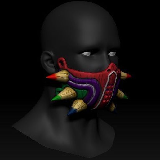 07.jpg OBJ file Quarantine Mask Majora's Mask Style・3D printing model to download, PaburoVIII