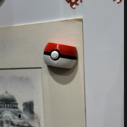 Pokeball Magnet | 3D Printable Pokémon Fridge Decor 3D model