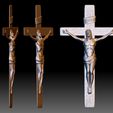 Crucifix1.jpg Crucifix STL model - 3D relief file for CNC router - Jesus crucifixion