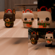 cat6.png POP FUNKO DOG AND CAT DOLL FOR CHRISTMAS PINE TREE