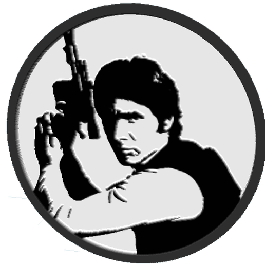 Free STL file han solo coasters v2・3D printer design to download • Cults