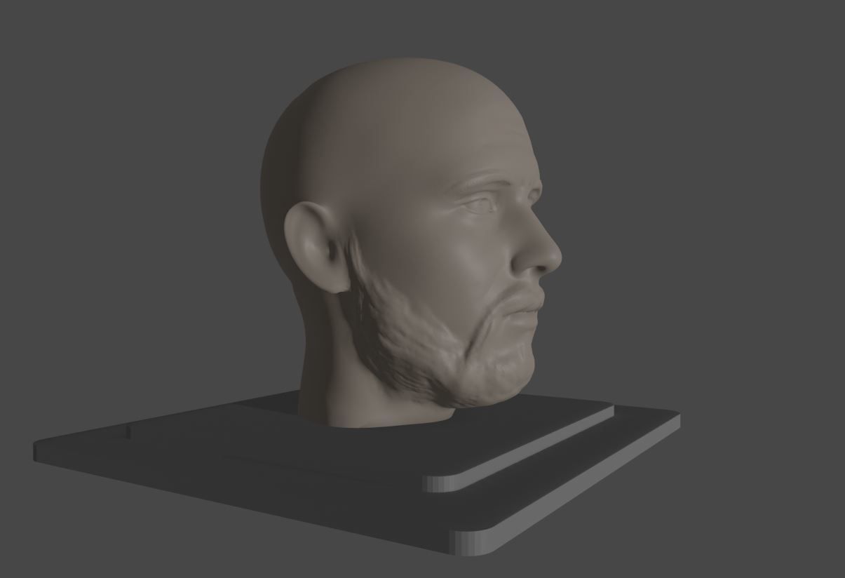 Download STL file Bearded man head • Design to 3D print • Cults