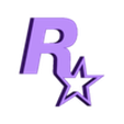 Rockstar Games Logo R Black v1.stl Rockstar Games Logo