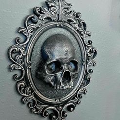 69.jpg Baroque Frame Skull wall decor