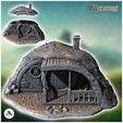 2.jpg Hobbit house under ground with round door and rounded entrance awning (29) - Medieval Middle Earth Age 28mm 15mm RPG Shire