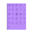 Alphabet Chinois.stl Decor Asian Alphabet