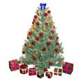 ee.jpg Chrismas Tree 3D Model - Obj - FbX - 3d PRINTING - 3D PROJECT - GAME READY NOEL Chrismas Tree  Chrismas Tree NOEL