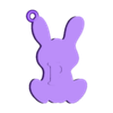 P.stl PORTE-CLÉS LAPIN AVEC INITIALES A - Z