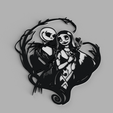 1.png Jack Skellington and Sally Halloween Wall Picture