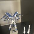 Stand-and-weapons.jpg Real Grade RX-93 HI NU V2 Gundam Stand with weapons stand